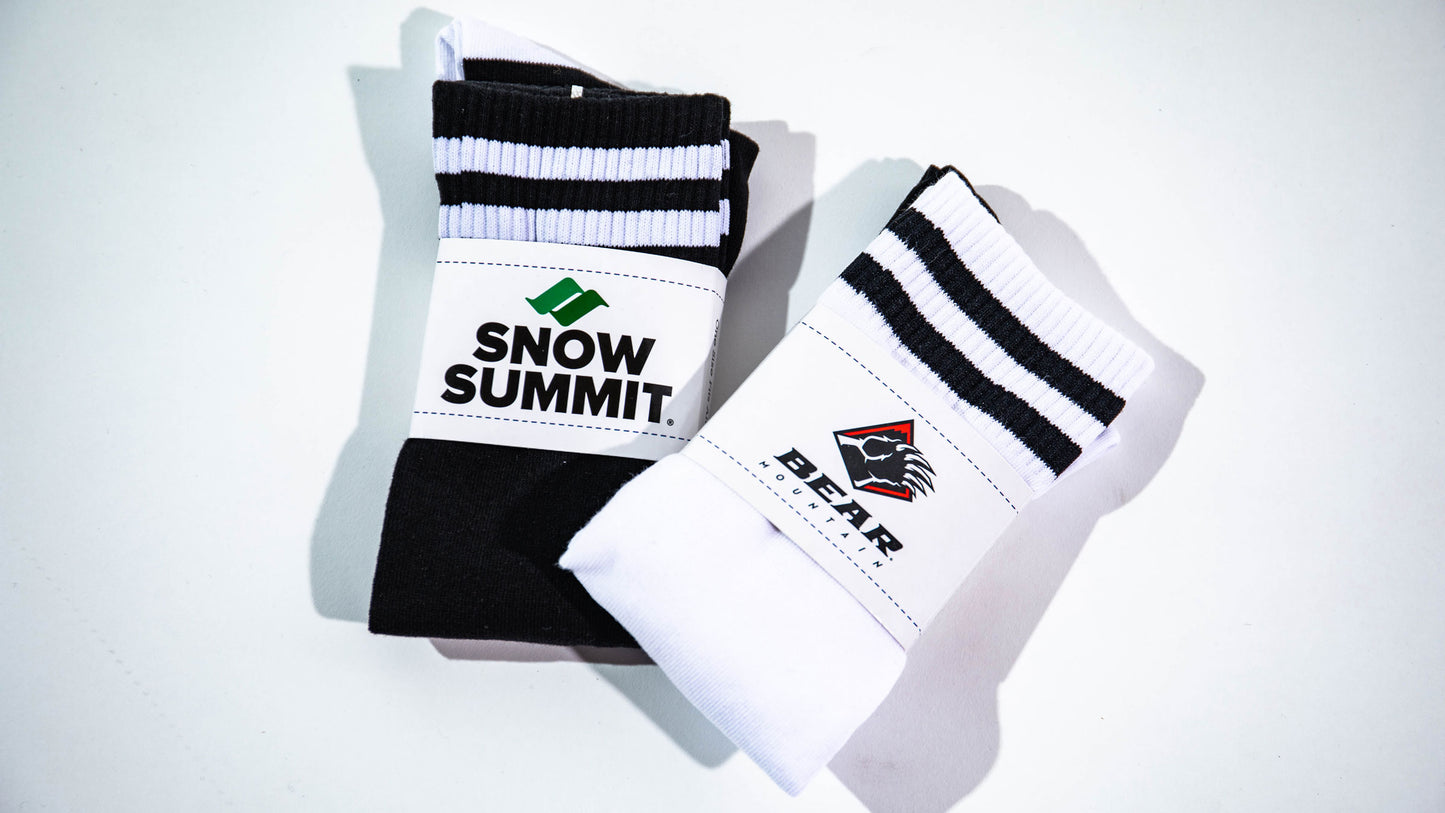 Snow Summit and Bear Mountain cozy socks