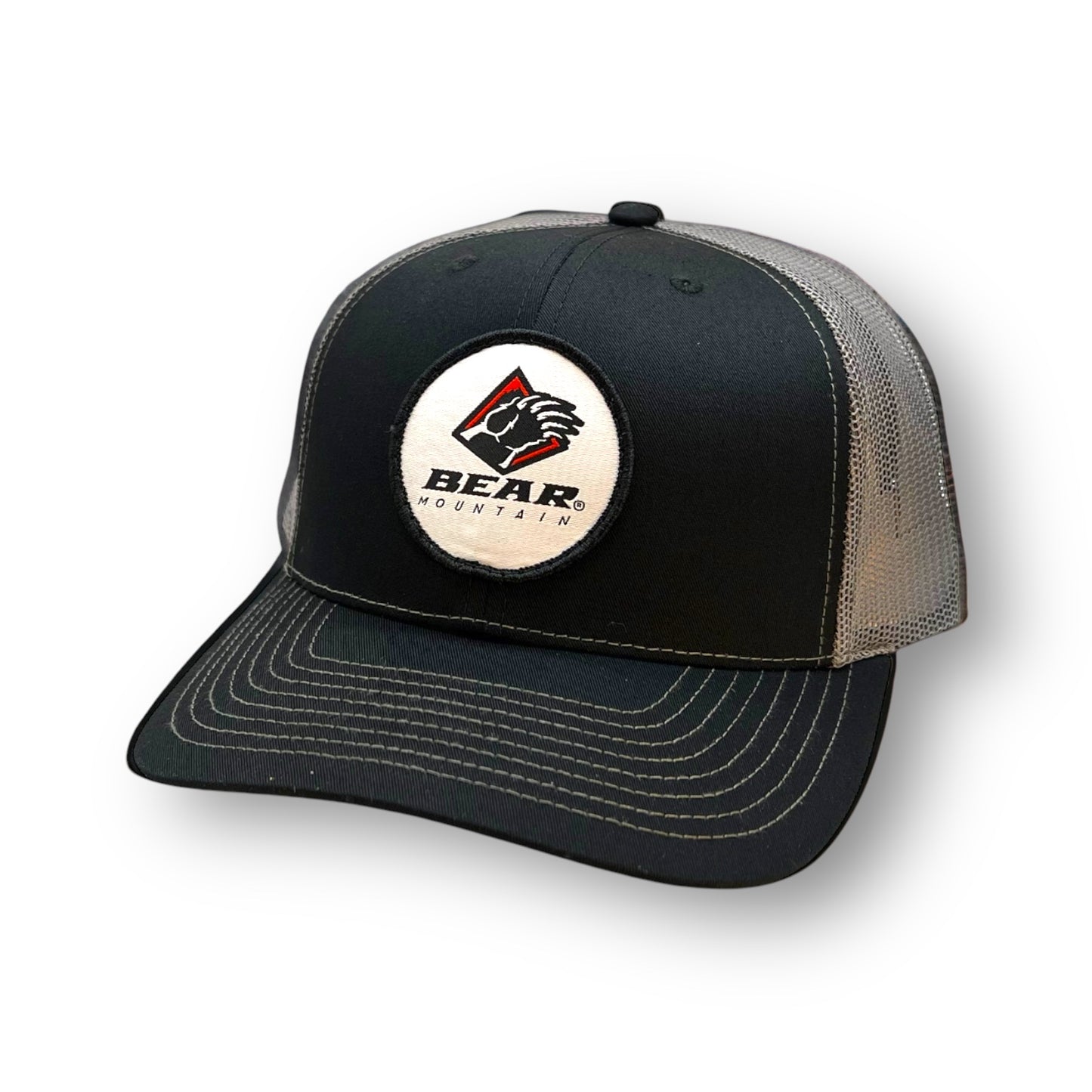 Adjustable Snapback Trucker with Round Big Logo Embroidered BM Patch