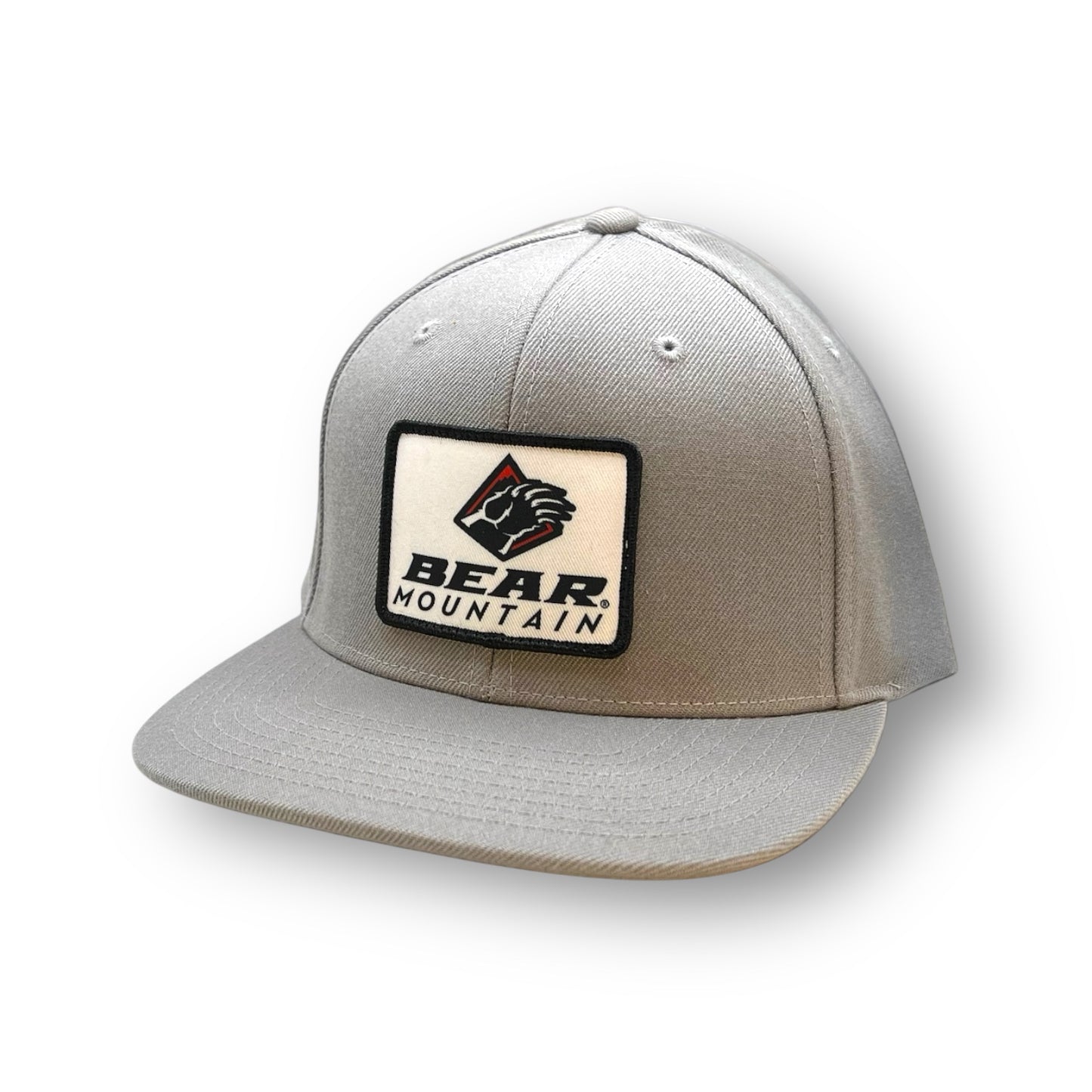 Flat Bill embroidered Bear Logo Patch