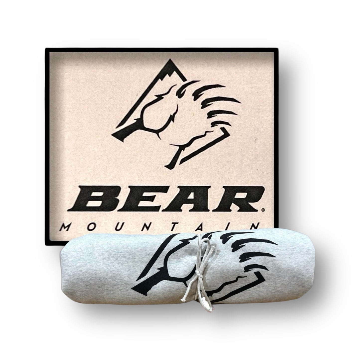 White Bear Mountain sweatshirt blanket.