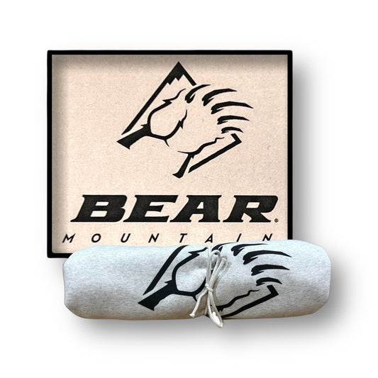 White Bear Mountain sweatshirt blanket.