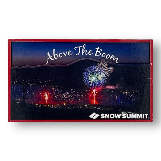Above The Boom fireworks over the Big Bear Lake and Snow Summit.