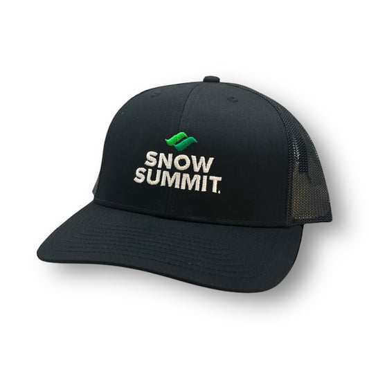 Black and Mesh with SS Core Logo. Pre-curved Bill