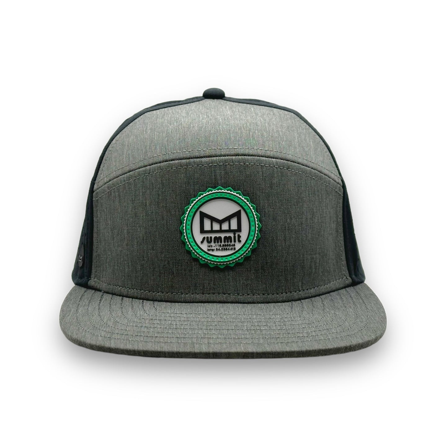 Grey and black color Snow Summit x Melin snapback hat