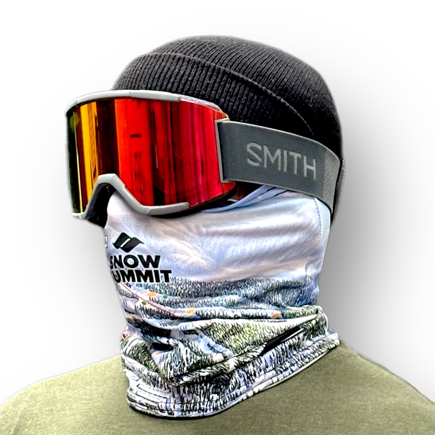 summit goggles Snow Summit Trail Map Neck Gaiter