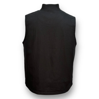 Backside of a black vest