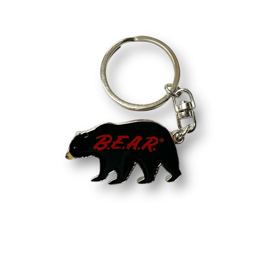B.E.A.R. Black bear keychain bottle opener