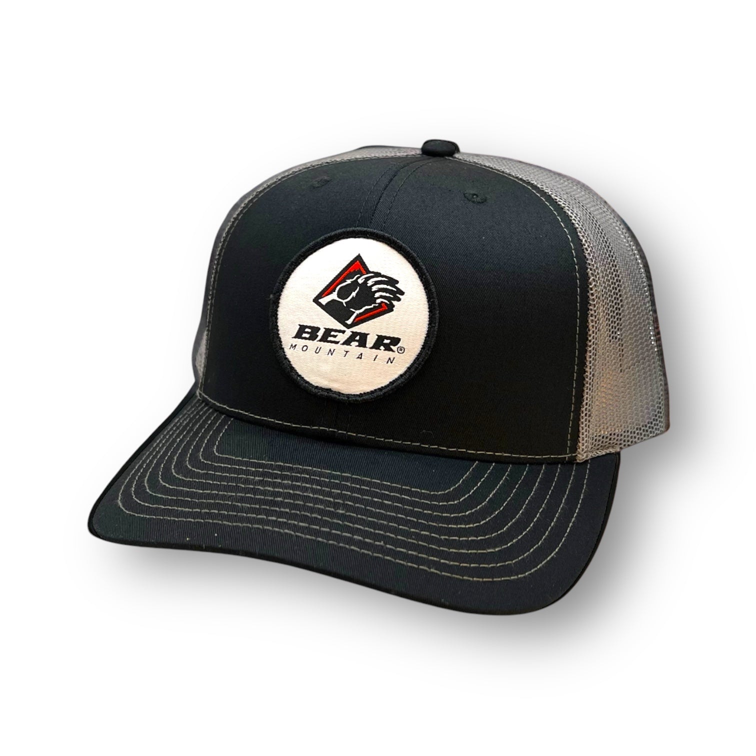 Adjustable Snapback Trucker with Round Big Logo Embroidered BM Patch