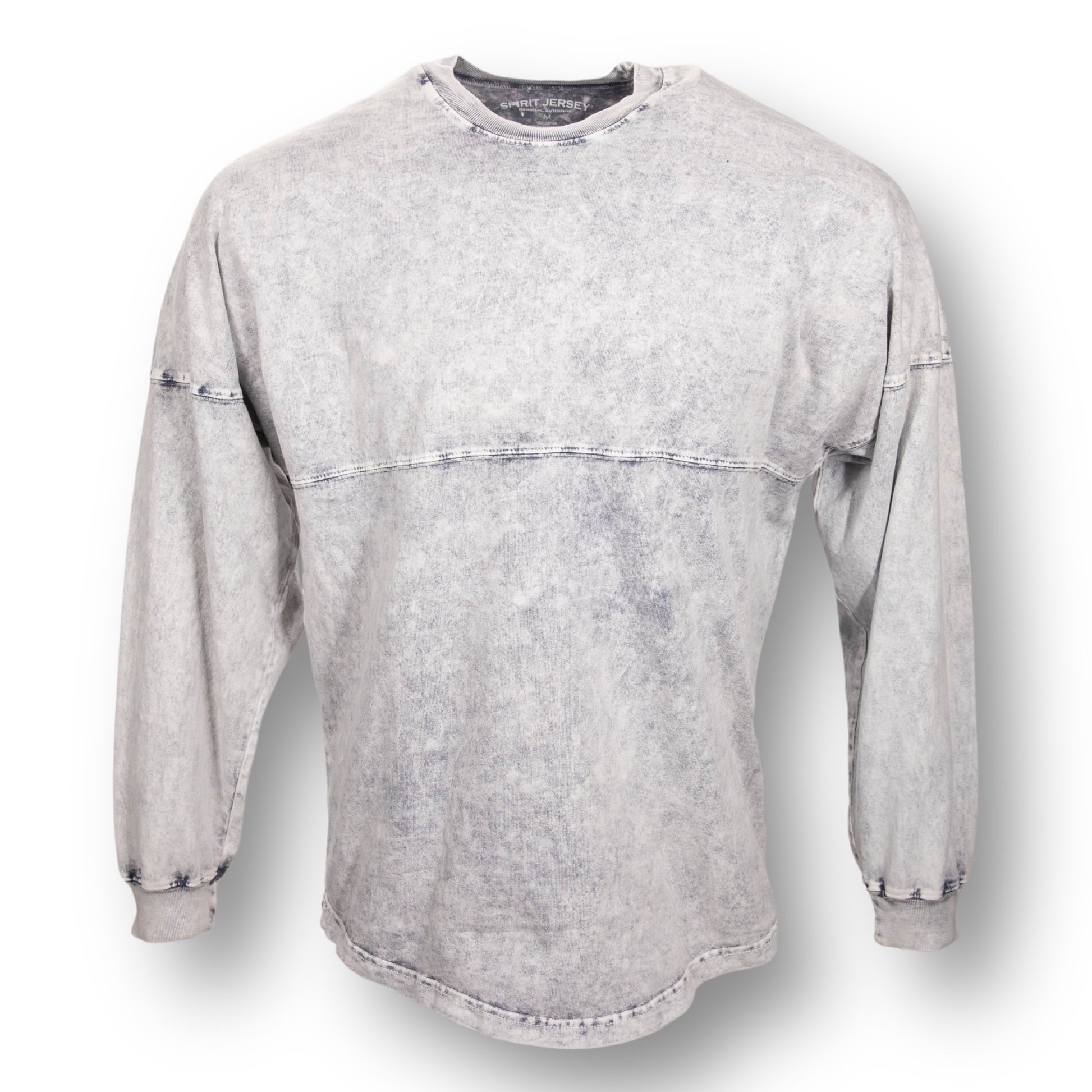 Front side of a oversized mineral wash long sleeve t-shirt