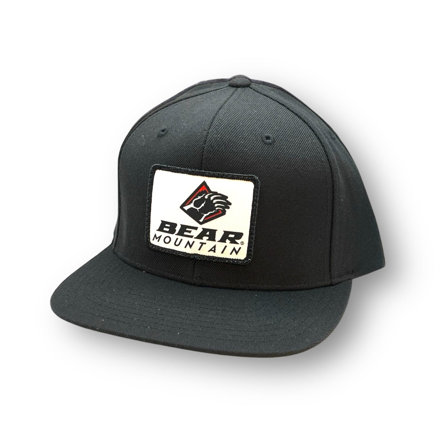 Flat Bill embroidered Bear Logo Patch