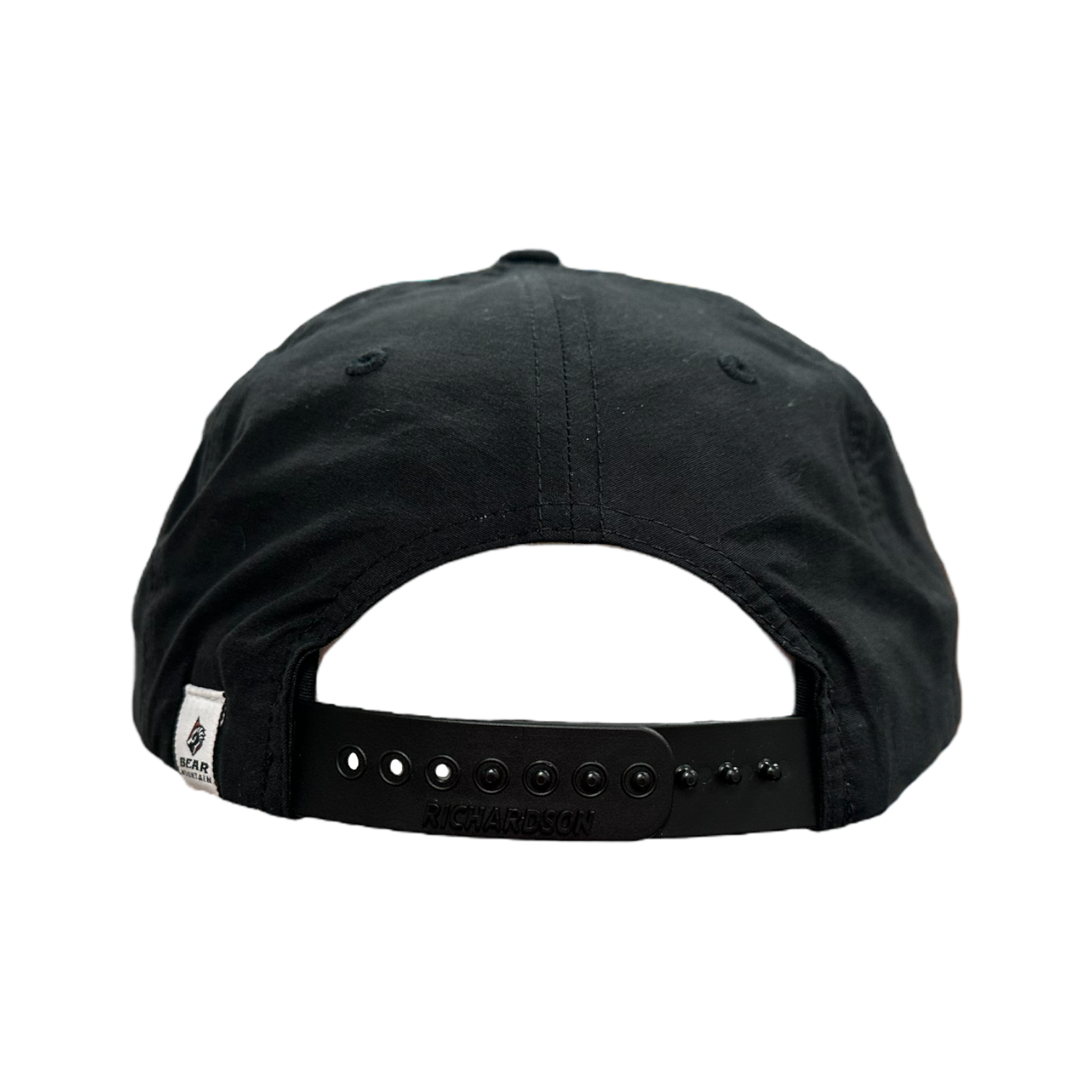 Black snapback back view
