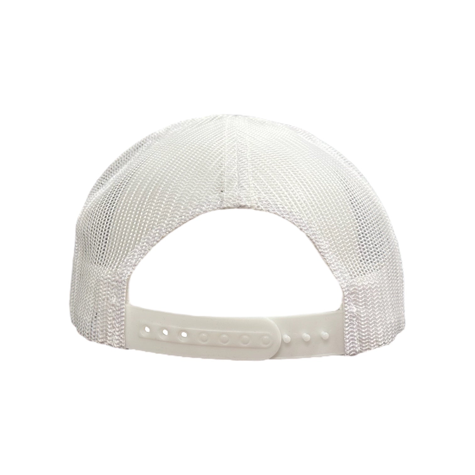 white mesh snapback view