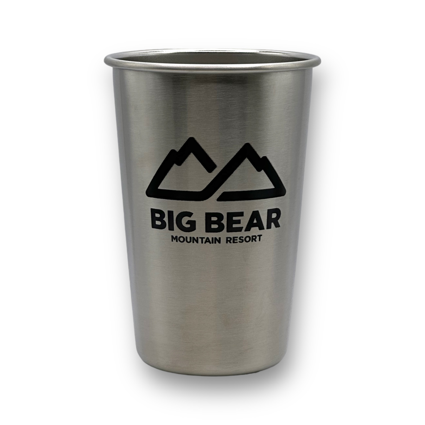 Klean Kanteen Stainless steel 16oz Cup with 3 Big Bear Mountain Resort mountain resort logos.
