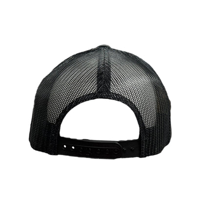 Back of hat showing mesh and snapback