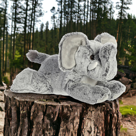Mini grey plush elephant