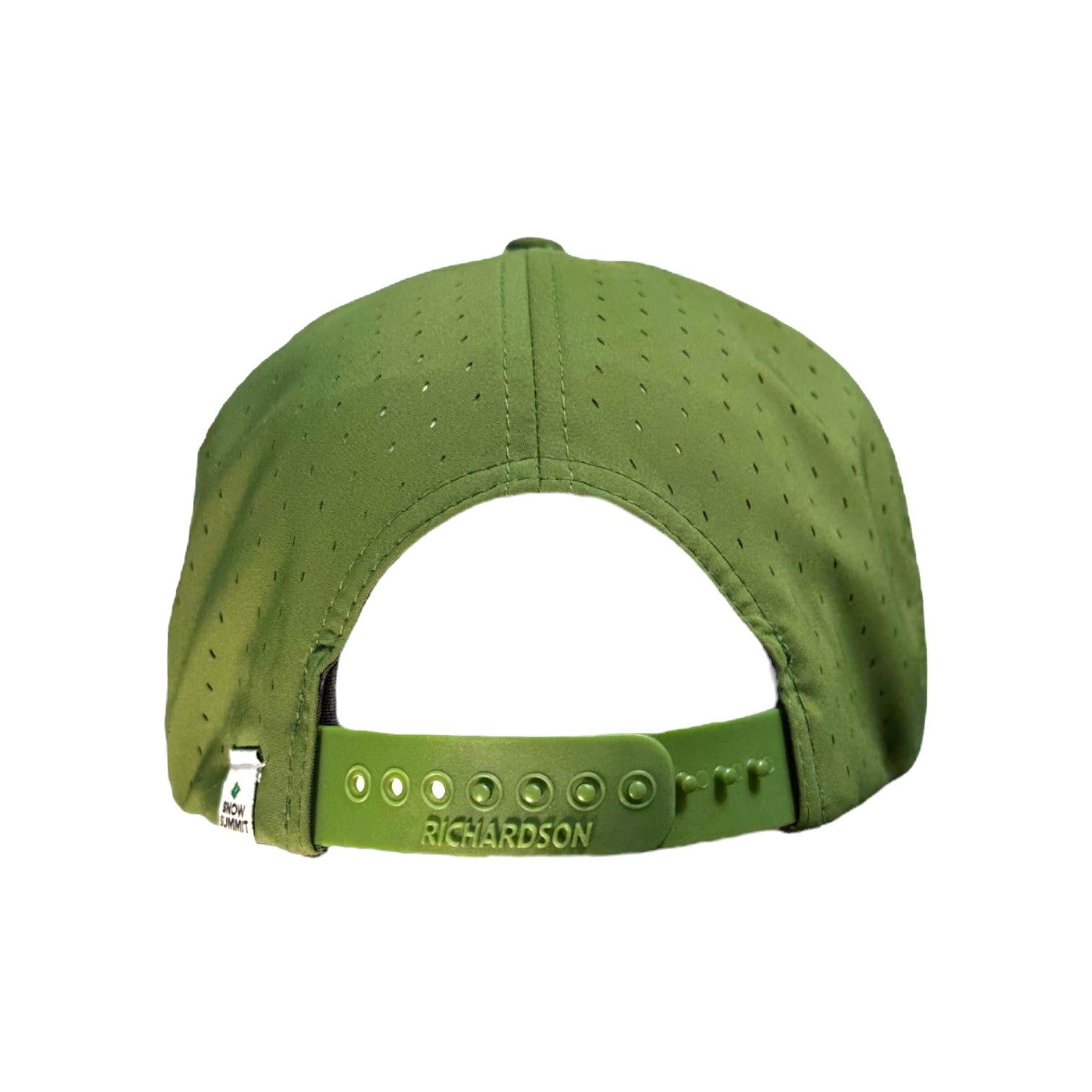 Green snapback back view