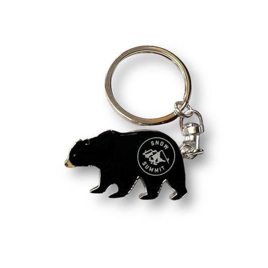 Snow Summit Alpine Black bear keychain bottle opener
