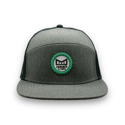 Grey and black color Snow Summit x Melin snapback hat