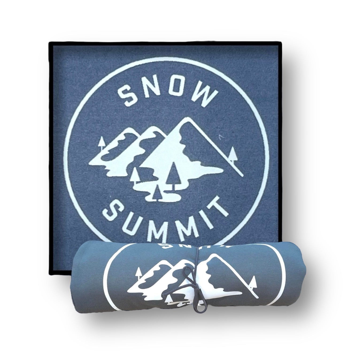 granite blue snow summit blanket sweatshirt
