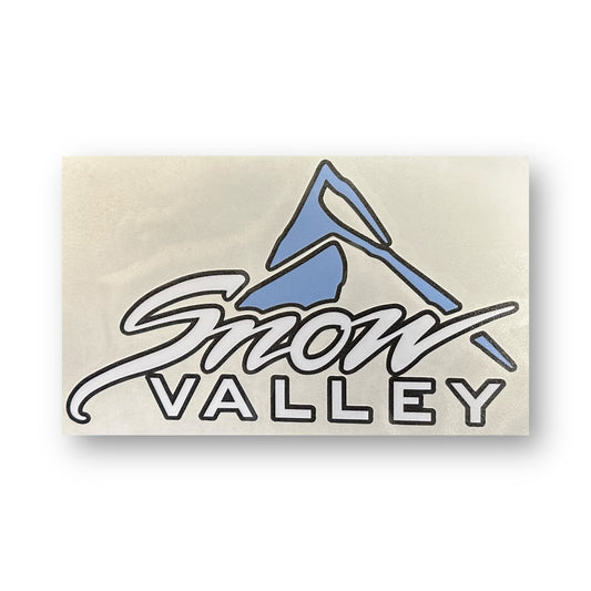Snow Valley logo 4 inch sticker