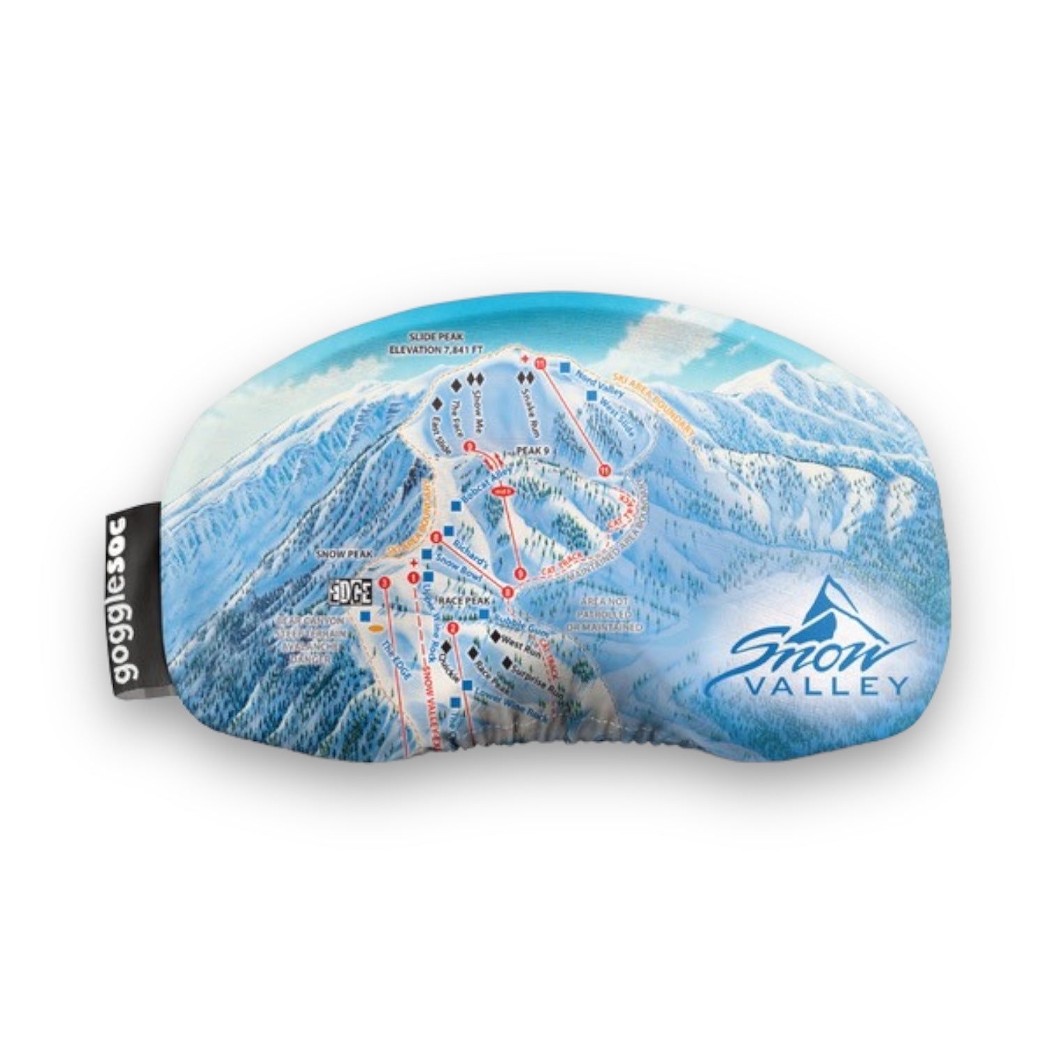 Snow Valley winter trail map Goggle Soc