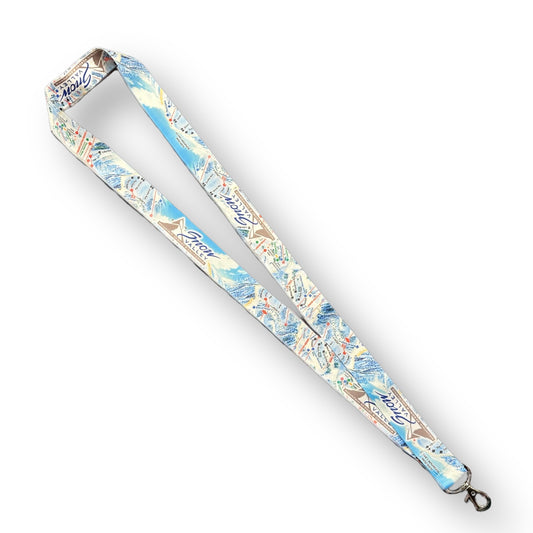 Lanyard with logo and winter trail map for Snow Valley