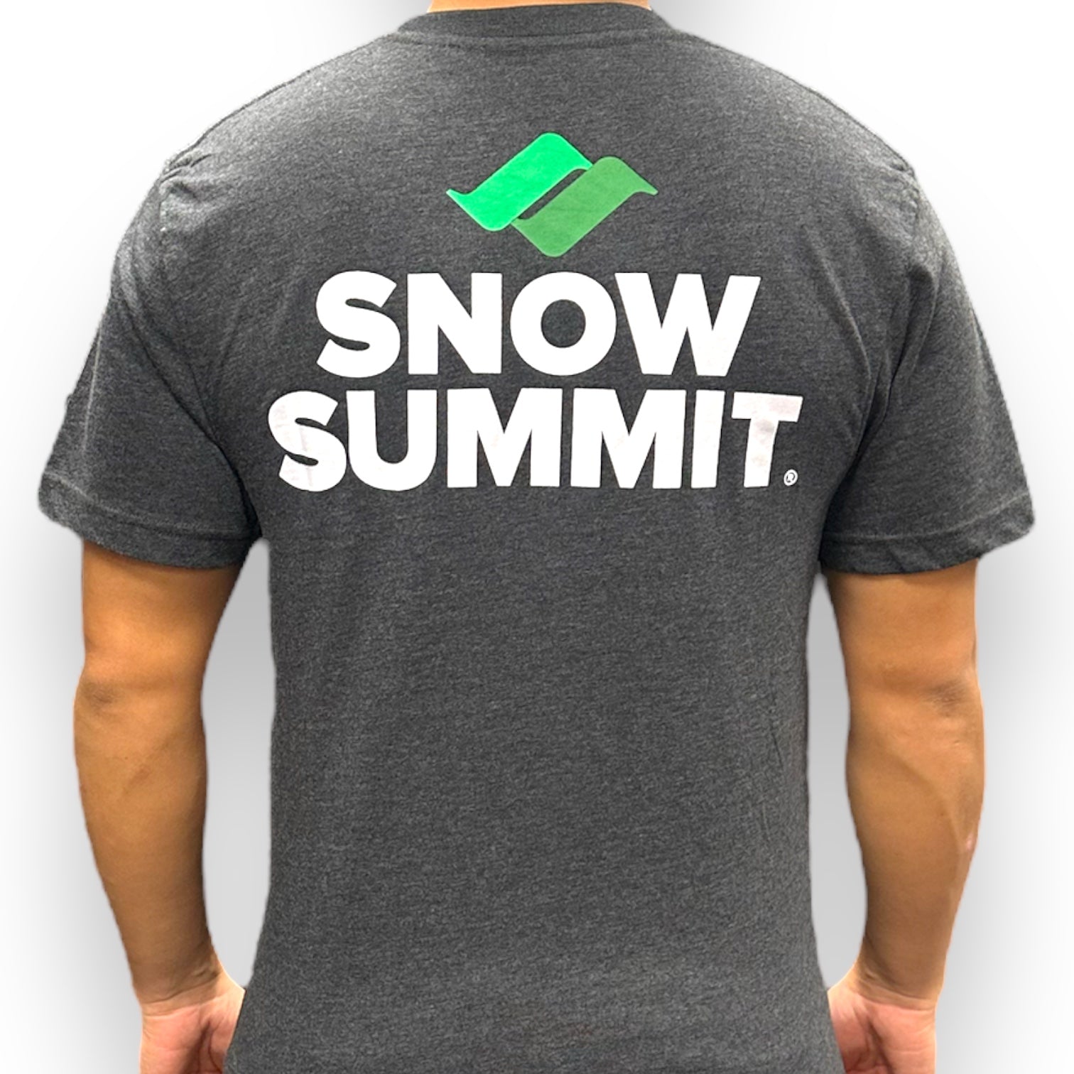 Snow Summit Heather Black T-Shirt with Snow Summit big logo on back