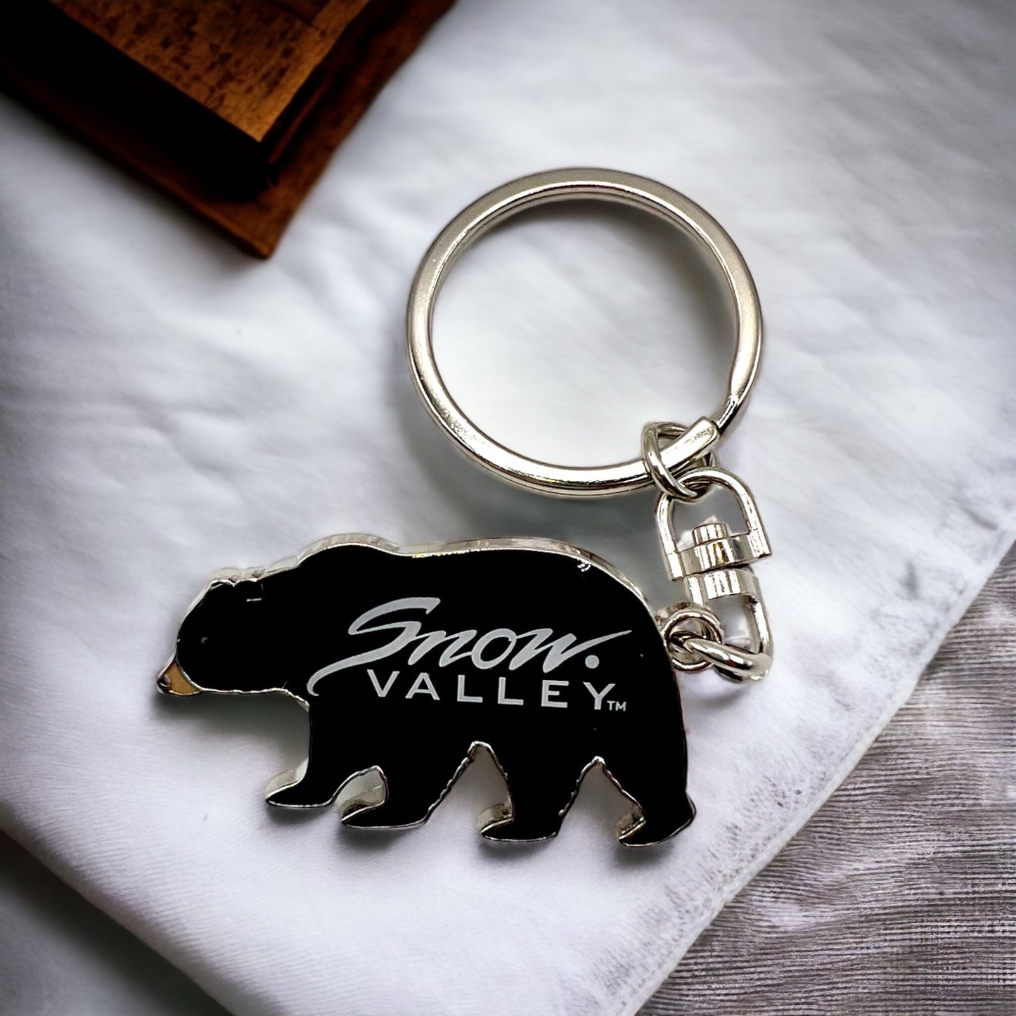 Snow Valley Black bear keychain bottle opener