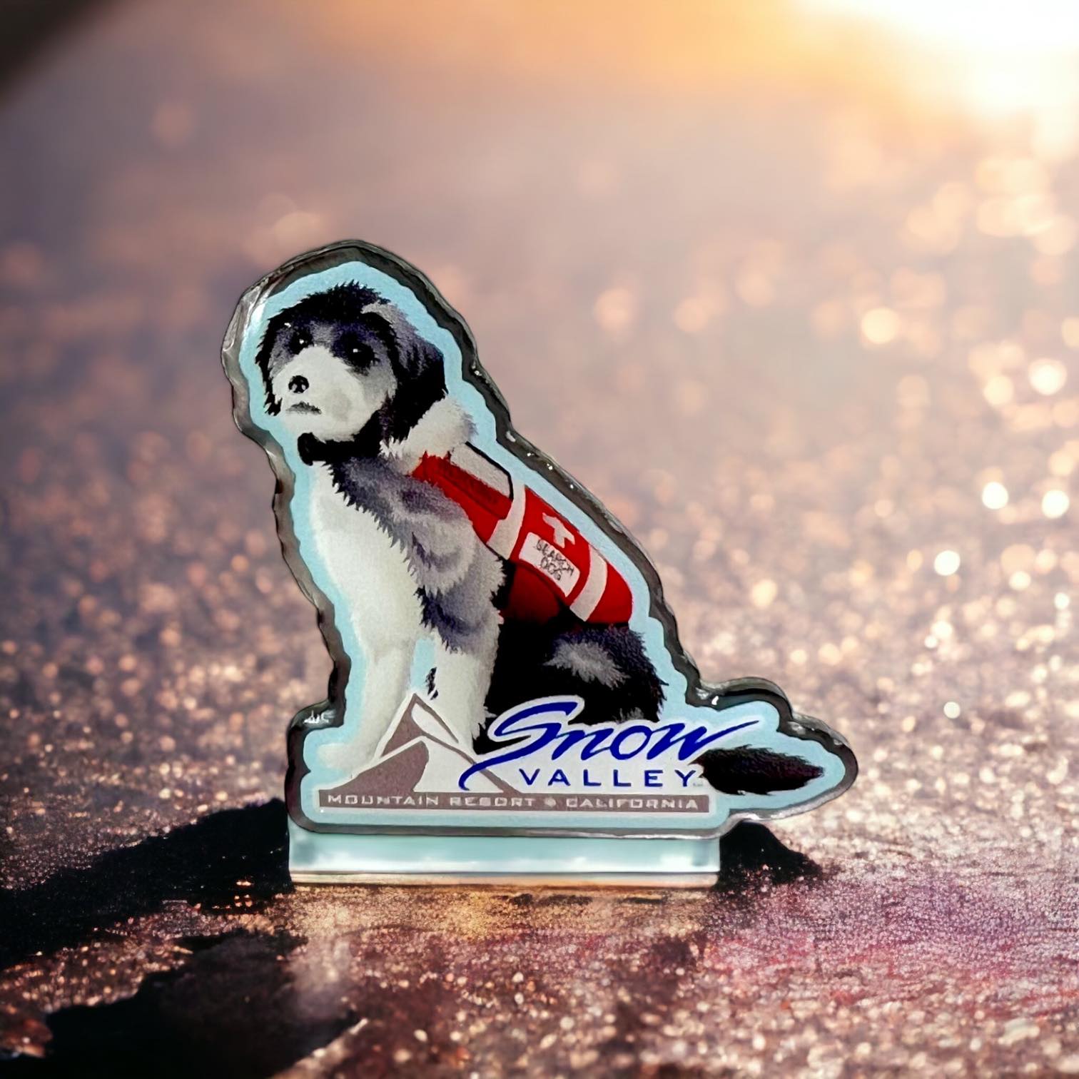 Snow Valley patrol dog pin
