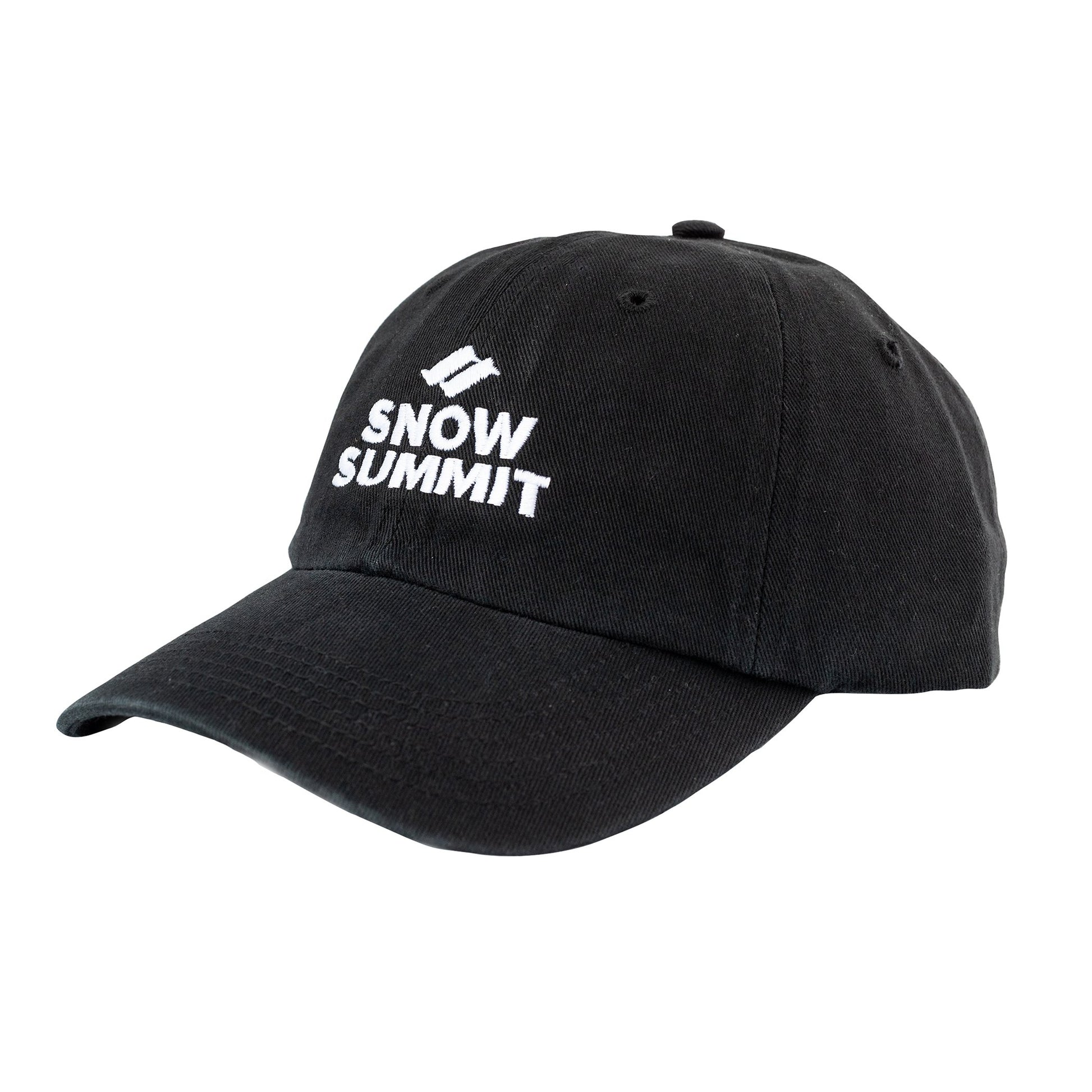 Black Cap with Embroidered Snow Summit Logo